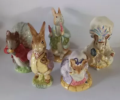 Buy 5  X ROYAL ALBERT & BESWICK Beatrix Potter Figures With Very Minor Faults • 9.95£
