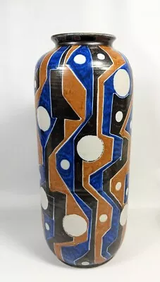 Buy Modern Mexican Pottery By Luis Morales - RARE Michoacán Folk Art Geometric  • 481.48£
