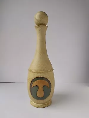 Buy Laugharne Pottery Wales Celtic Decanter Bottle Vase With Magic Mushroom. 34cm  • 15£