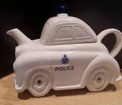 Buy Rare Carlton Ware Novelty White  Mg Magnetite Police Car Teapot Made In England • 22£
