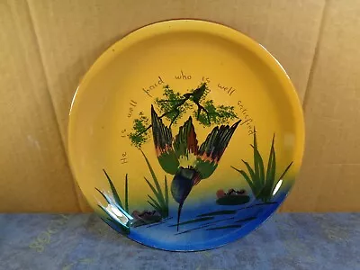 Buy Unmarked Torquay Ware Devon Plate With Kingfisher 8 7/8 Inch • 7.99£