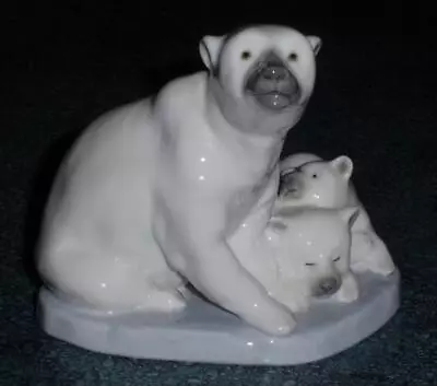 Buy Polar Bear With Cubs Lladro Collectible Figurine #5434 - Cute Collectible Gift! • 77.97£