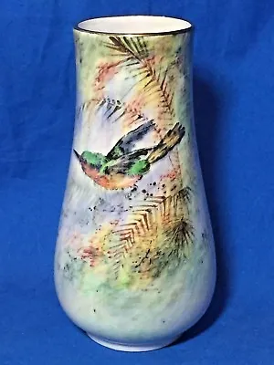 Buy Royal Winton Grimwades China Byzanta Ware Artist Signed Bird Vase • 33.62£