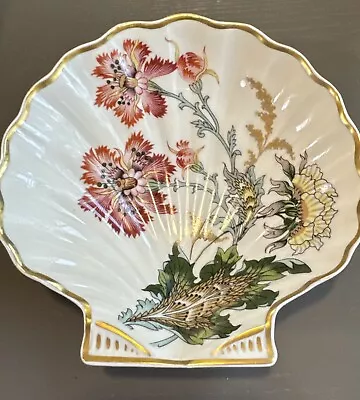 Buy Vintage Limoges France Floral Ribbed Clam Shell Porcelain Plate Trinket Dish 5.5 • 18.94£