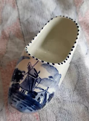 Buy Delft Blue And White Pottery Clog • 3£