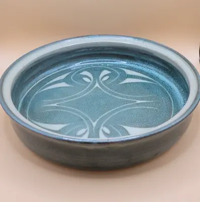 Buy Studio  Pottery Green Celtic Scandie Vibe Stoneware  Dish Bowl 21CM X 4 CM • 32.99£
