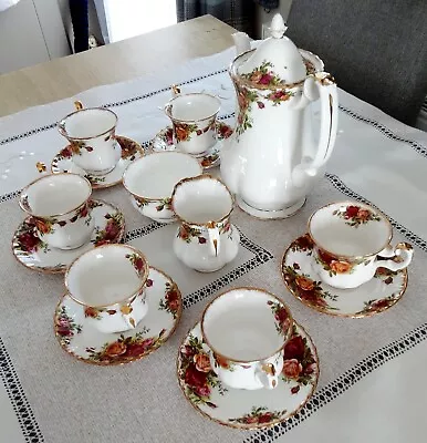 Buy Royal Albert Old Country Roses Coffee Set For Six • 26£