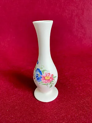 Buy Axe Vale Pottery Devon England Small Vintage Style Bud Vase Floral Design • 4.50£