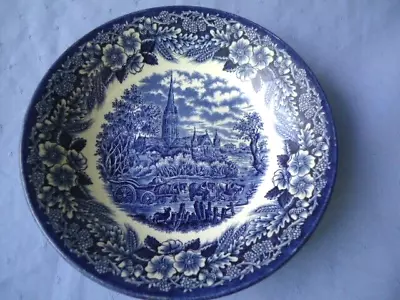 Buy Vintage Churchill China  Liberty Blue Crown Clarence Soup Bowl England • 9.43£
