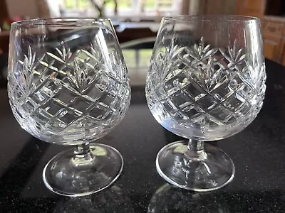 Buy Edinburgh Crystal Brandy Glasses X2 • 4.99£