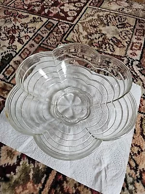 Buy Art Deco Flower Glass Bowl • 15£