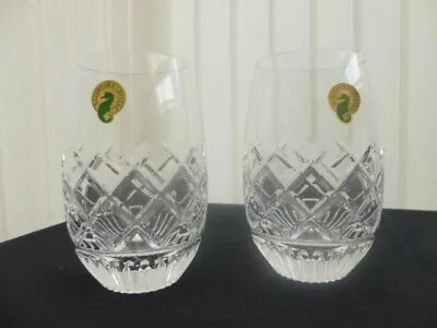 Buy Waterford Crystal Eastbridge Nouveau Stemless White Wine Glasses X2 New Unused • 68£