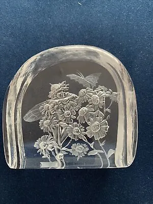 Buy Dartington  Lead Crystal Fairy/floral Paperweight (1) • 8£