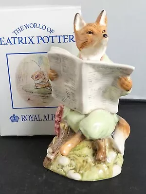 Buy BEATRIX POTTER Royal Albert FOXY READING Figurine BP-6a Boxed - Pristine Cond • 13.95£