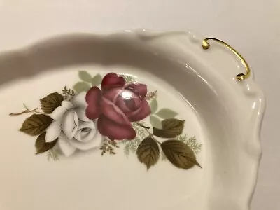 Buy Royal Albert White + Deep Red Rose Oval Dish Tray Tea Cake Plate 25cm Bone China • 4£