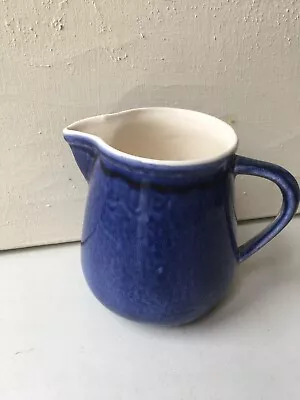Buy Vintage Ceramic Jug/pitcher. 4.5  High. Beautiful Mottled Blue. Stamped • 8£
