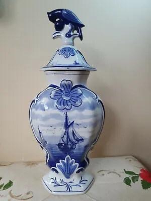 Buy Antique Delft Lid Vase • 123.04£