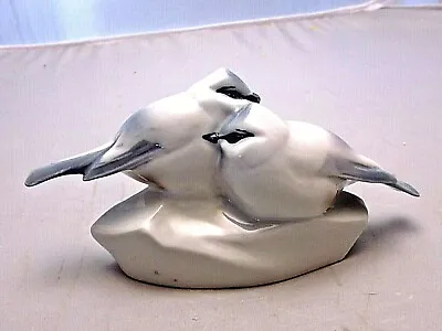 Buy Zsolnay Pecs Porcelain Pair Of Love Birds, Hungary, Gift Idea • 23.21£