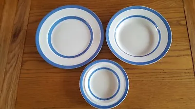 Buy T G Green Cornishware Green Shield PLACE SETTING (dinner Plate + 2 Bowls) • 65£
