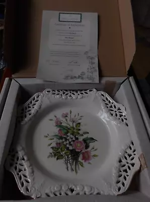 Buy Royal Creamware Floral Collection Perforated Plate  WILD ROSES   Paul Jerrard • 6£