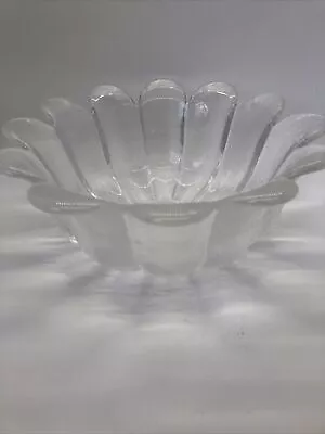 Buy Vintage Crystal Dartington Glass Daisy Collection Deep Bowl 8.5” Frank Thrower • 14.77£