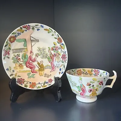 Buy Antique Chinoiserie Cup And Saucer By Hilditch/Staffordhire • 14.99£