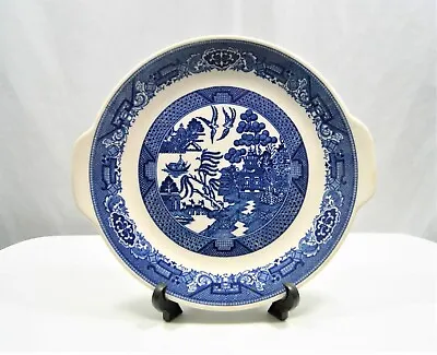 Buy 2 Vintage Blue Willow Ware Royal China Cake Plate Serving Platter W/ Handles 11  • 30.40£