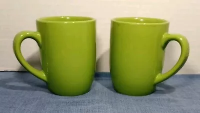 Buy Vintage Pair Of Royal Norfolk Solid Green Porcelain Mugs Dwasher & Microw Safe • 11.44£