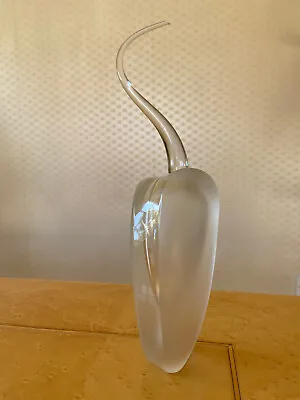 Buy British Art Glass - Beautiful Lily Perfume Bottle By Catherine Hough - Signed • 60£