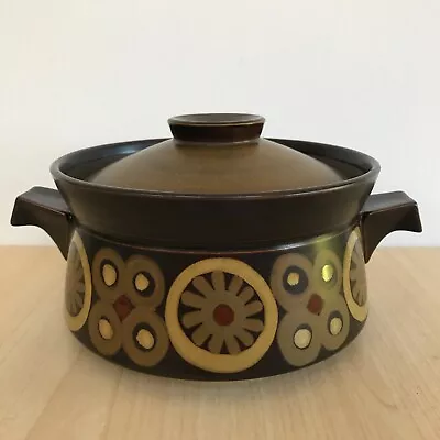 Buy Denby Arabesque Lidded Tureen Casserole Dish Vintage Stoneware Gill Pemberton • 22.95£