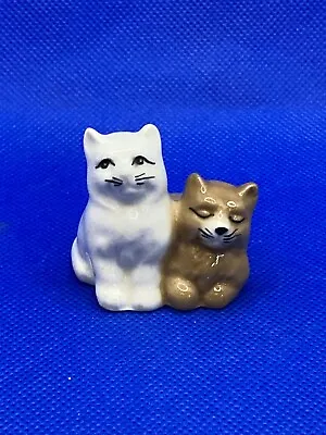Buy Vintage Szeiler Porcelain Sitting Cats Ornament • 12£