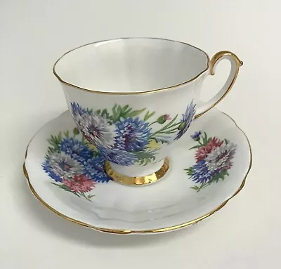 Buy Staffordshire Royal Fine Bone China Floral Tea Cup & Saucer • 21.94£