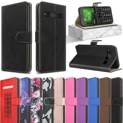 Buy For DORO 1380 Case, Slim Leather Wallet Flip Shockproof Stand Phone Cover • 6.95£
