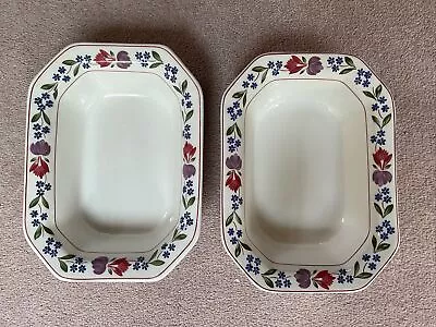 Buy 2 Adams Old Colonial Octagonal Deep Serving Dishes 9.5x7  VGC • 19.99£