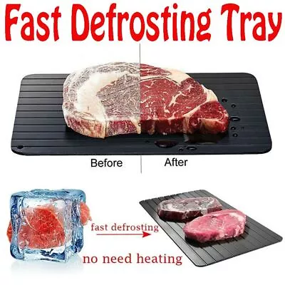 Buy Defrosting Tray Fast Thaw Aluminium Meat Board Quick Defrost Frozen Food Plate • 8.19£