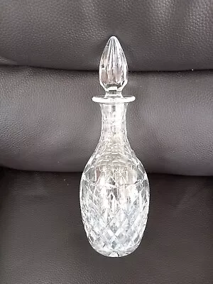 Buy Heavy Crystal Cut Glass Wine Decanter With Stopper • 10£
