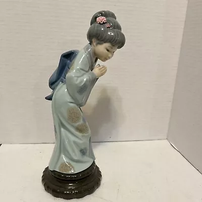 Buy Vintage Retired Lladro Daisy Spain #4989 Japanese Syonara Porcelain Geisha Girl  • 62.16£