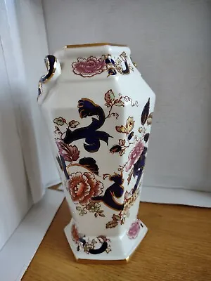 Buy Masons Ironstone Blue Mandalay Hand Painted Serpent Vase • 69£