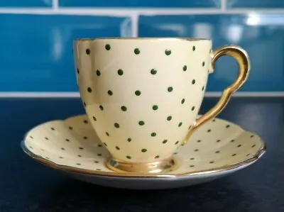 Buy Vintage Carlton Ware Art Deco Polka Coffee Cup And Saucer  • 29.99£