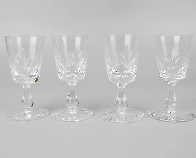 Buy Cut Crystal Glasses: Sherry Shot Vodka X 4. Cut Glass. Vintage. Quality. 20ml • 14.99£