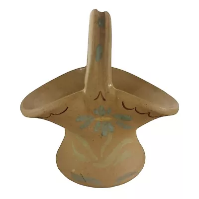 Buy Vintage Dee Cee Studio Pottery Posy Basket Vase - Floral Pattern - Stoneware  • 6£