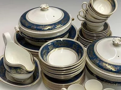 Buy Wedgwood Columbia Blue & Gold R4509 Tableware, Sold Individually, Take Your Pick • 9.99£
