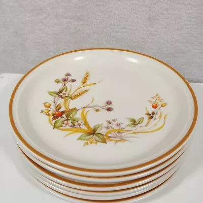 Buy Marks Spencer M&S St Michael Harvest Side/Small Plates Made England X6 Stoneware • 17.49£