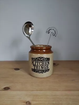 Buy Moira Kitchen Things Utensils Pot (like Pearsons Of Chesterfield) Pottery Jar #1 • 6.99£