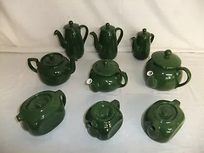 Buy C4 Pottery Denby Bourne Deep Green Stoneware Vintage Teapots Unusual Rare - 4C5B • 8.99£