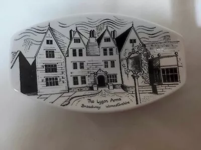 Buy Foley Bone China Small Tray Of The Lygon Arms, Worcestershire, B&w, Good Conditi • 6.99£