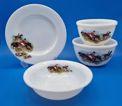 Buy JAJ Pyrex Tally Ho Tableware Items - Pudding Bowls 5  6  Soup Bowls 8.5  Plates • 8.99£