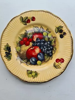 Buy Queens China Antique Fruit Series 8inch Gilded Plate (Bone China) • 8.95£
