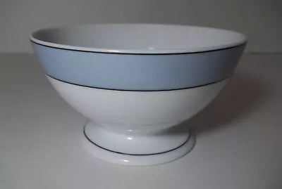 Buy THOMAS' O BRIEN   NEW DAY BISTRO  Footed Bowl Cereal Soup Blue White (2004) • 18.94£