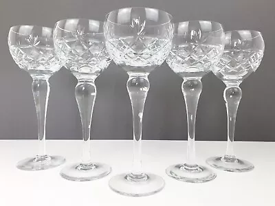 Buy 5 X Vintage Royal Brierley Crystal Bruce Hock Wine Glass Signed • 54.99£